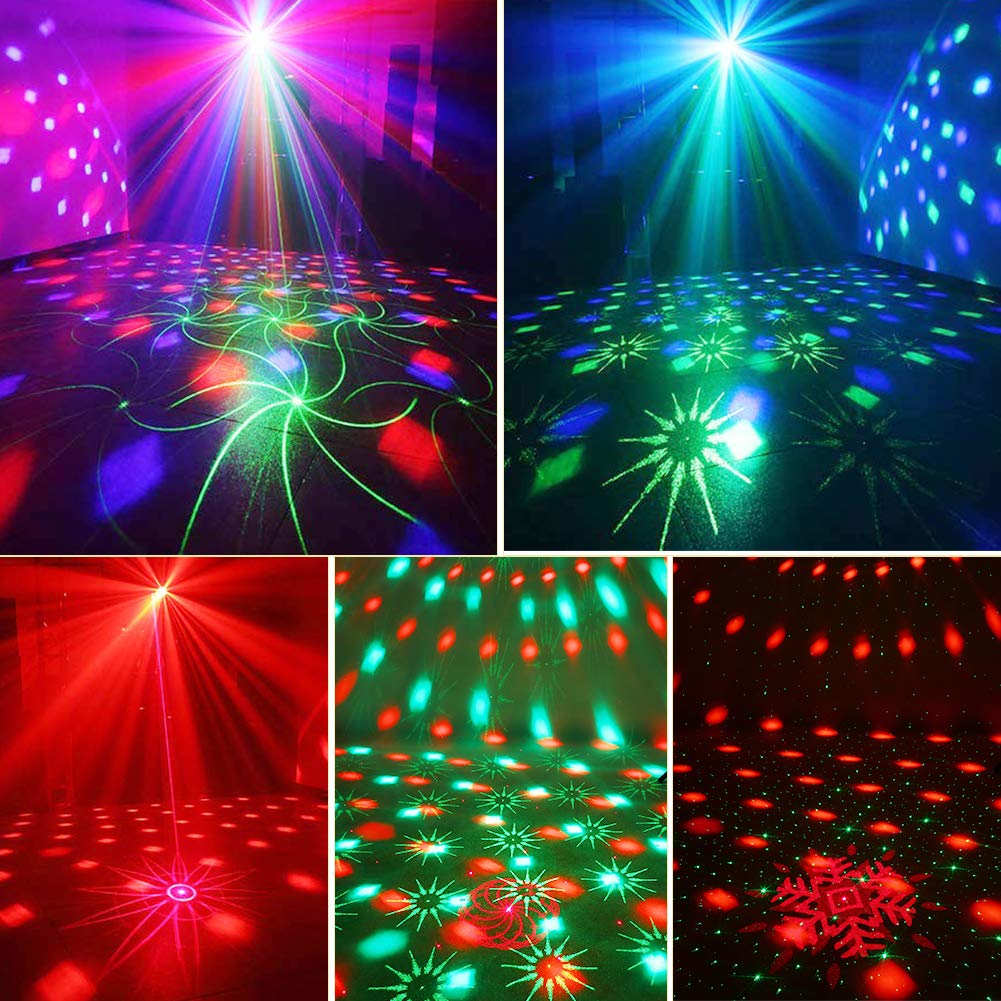 GARVEE Party Lights 2 in 1 Strobe Lights Disco Ball Lights for Party Birthday Club