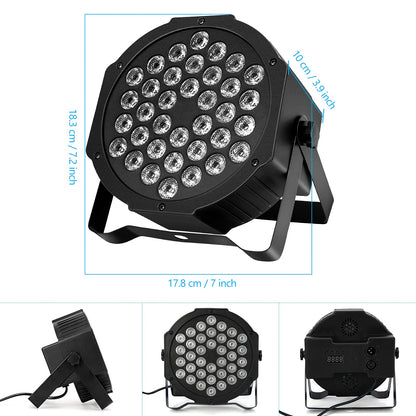 LITAKE Party Lights 36 LED RGB Stage Lights 4 Packs