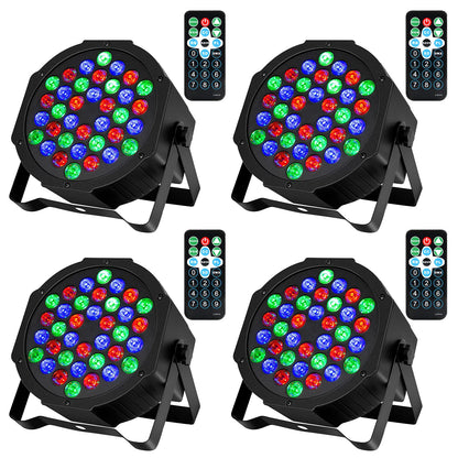 LITAKE Party Lights 36 LED RGB Stage Lights 4 Packs