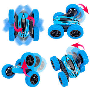 THINKMAX RC Stunt Car Watch Gesture Sensor Car 4WD 360掳 Rotating Car Blue