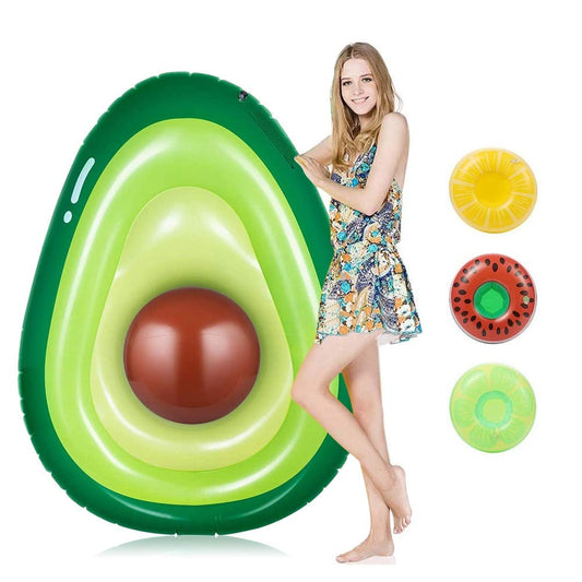 THINKMAX Giant Inflatable Avocado Pool Float Swimming Party Toy