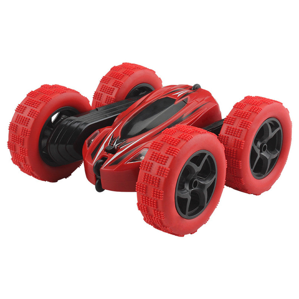 THINKMAX Remote Control Car 1165A RC Stunt Car Toy Double Sided 360 Rotating Vehicle Red