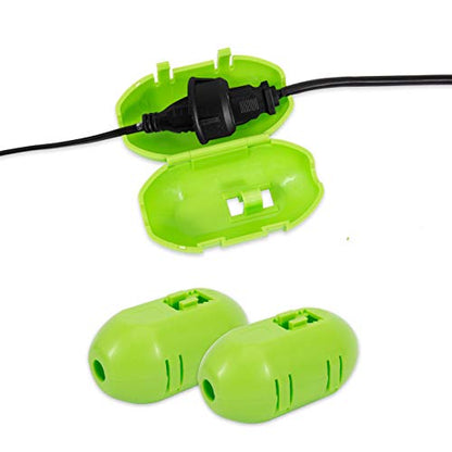 TOWALLMARK 2PCS Outdoor Extension Cord Cover Protective Cover - Green