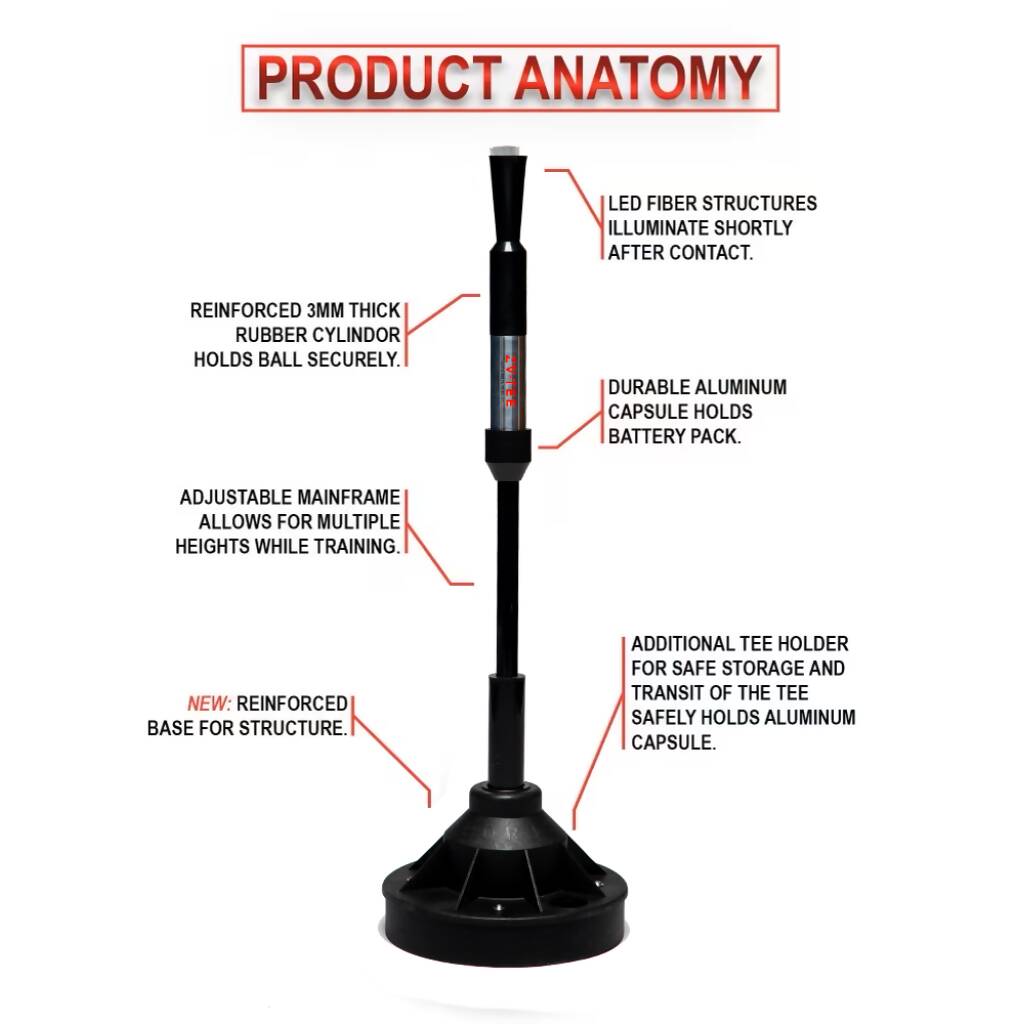 ZV-TEE LED INFUSED BATTING TEE