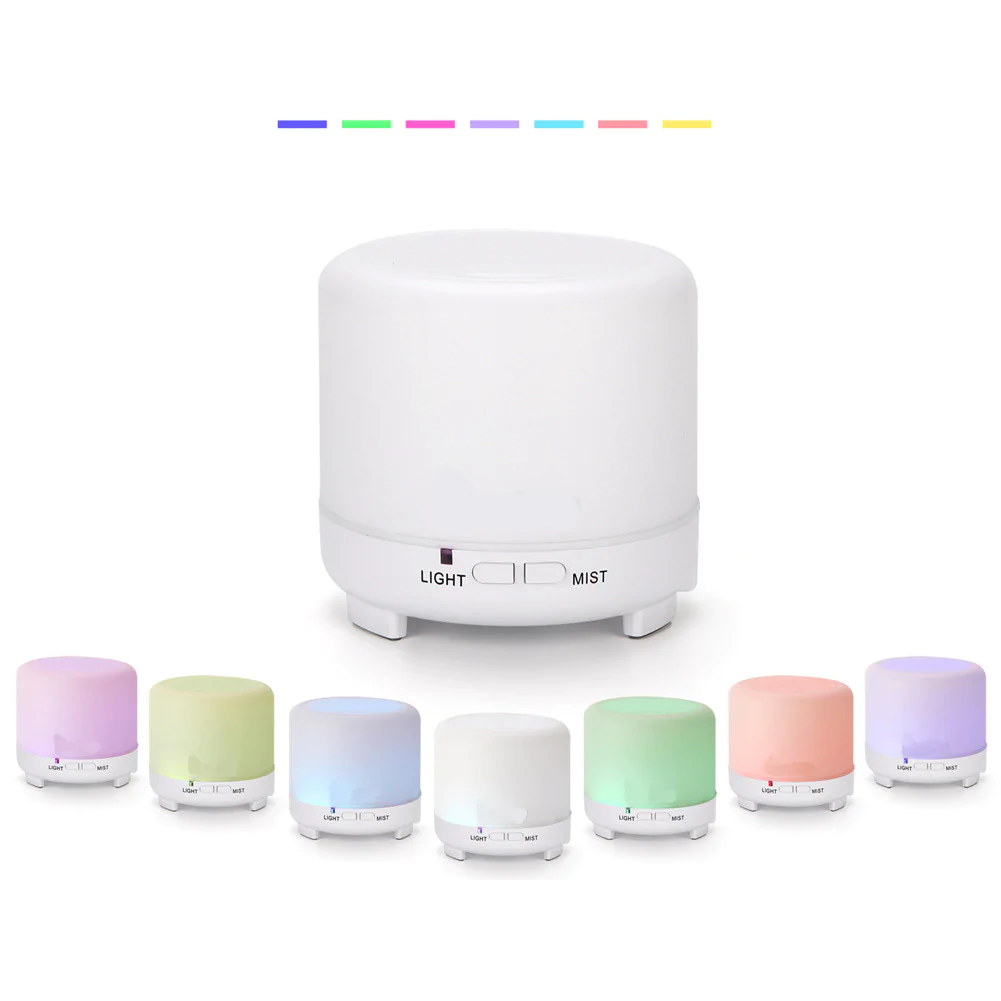 ZOKOP 120ml Usb Aroma Diffuser with Colorful Lights White