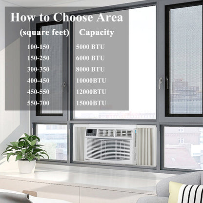 ZOKOP 10000BTU All-in-one ortable Air Conditioner Window Type Refrigeration/Energy Saving/Fan/Dehumidifying