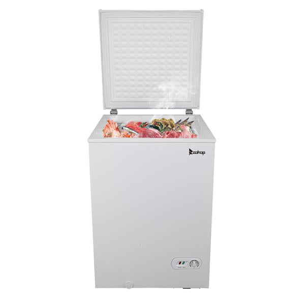 ZOKOP BD-100 100L Single Door Horizontal Freezer AC115V 60Hz Freezing Refrigerator White