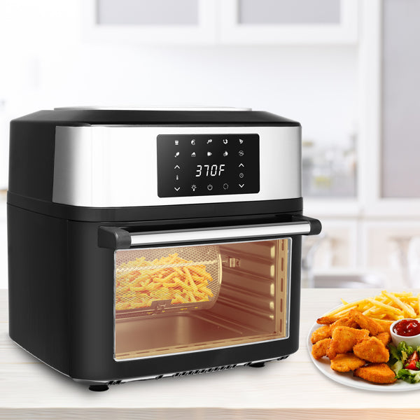 ZOKOP Air Fryer 16L 1800W All-in-One Airfryer Oven Black with Visible Window